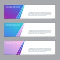 Banner design template. Abstract business layout. Horizontal banners for web, website, header or footer, sale, promo Royalty Free Stock Photo